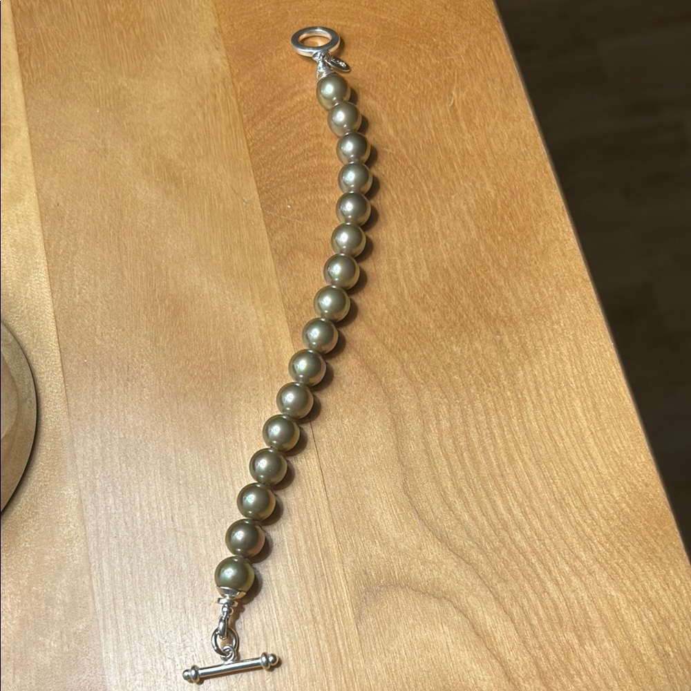 Sterling Silver Bracelet with Toggle Clasp